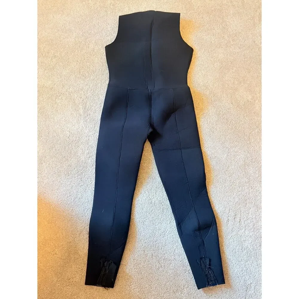 Scuba Wetsuit Sea Ray 2 Piece Neoprene Beavertail Long John Blue Black MEDIUM